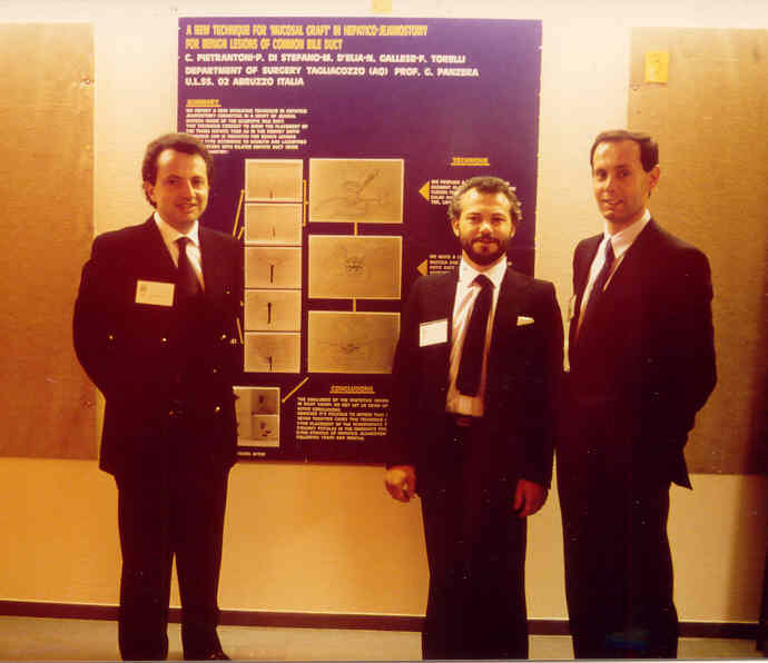 Il dott. Pietrantoni relatore al I Congresso Mondiale di Hepato-pancreatico-biliary surgery. Lund, 1986.